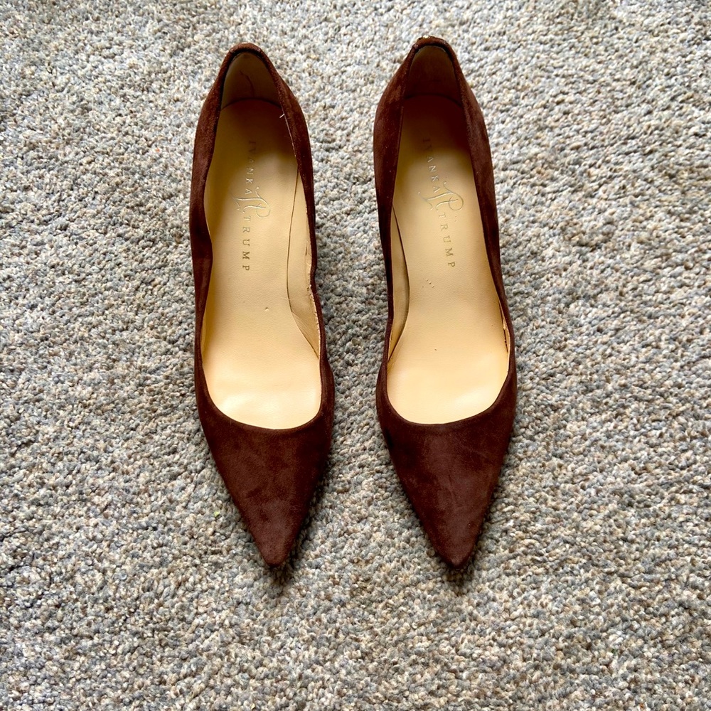 Brown suede Ivanka Trump pumps size 8.5